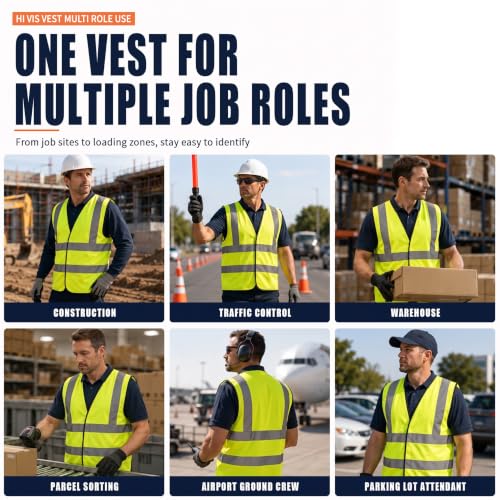 Team Logo Yellow Work Safety Vest