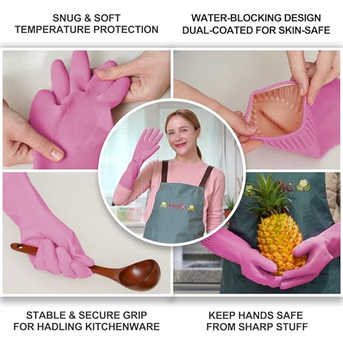 Rubber Dishwashing Gloves (3 Count)