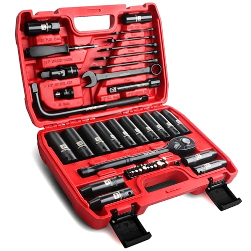 1 2" Impact Socket Wrench Set (49 Count)
