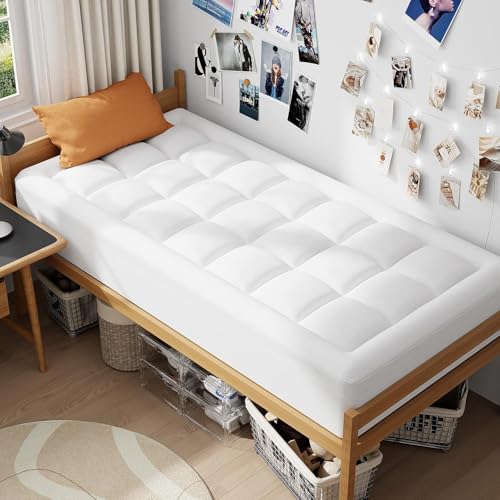 Twin XL College Dorm Essentials 3 Inch Memory Foam Mattress Topper