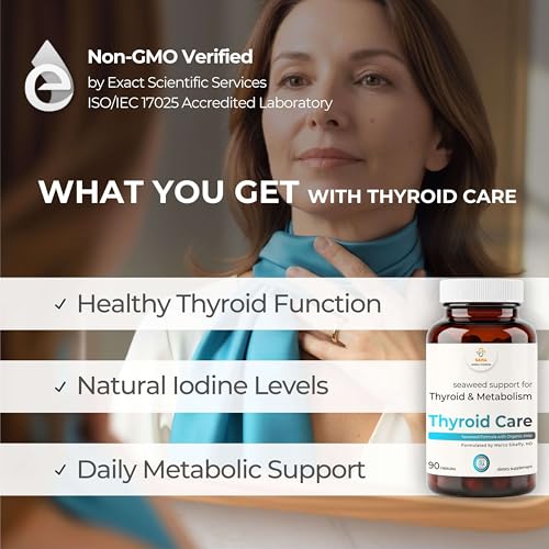 Thyroid Support Supplement for Women & Men (90 Count)