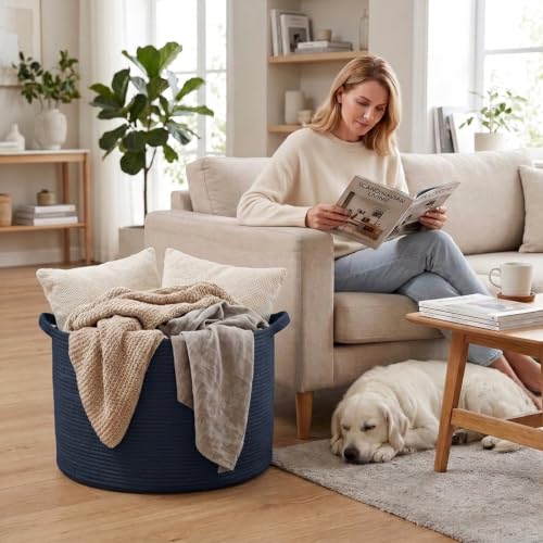 90L Extra Large Blanket Basket