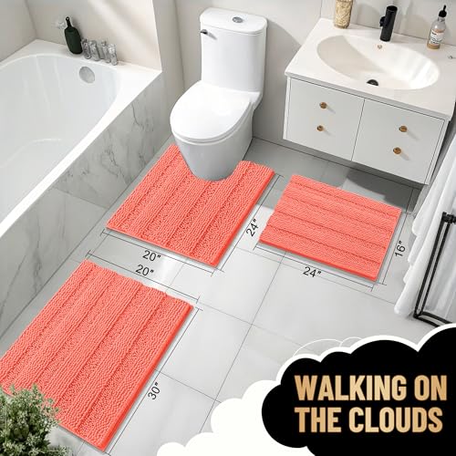 Thick Bathroom Runner Rugs 59x20