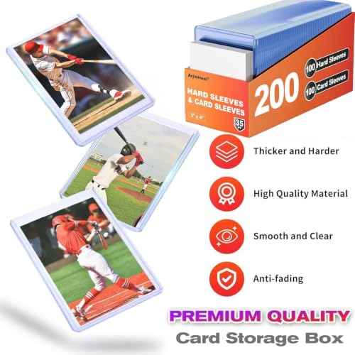 1000 Card Sleeves Hard Plastic (1000 Count)