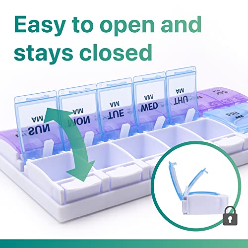 AM PM Weekly 7 Day Pill Organizer