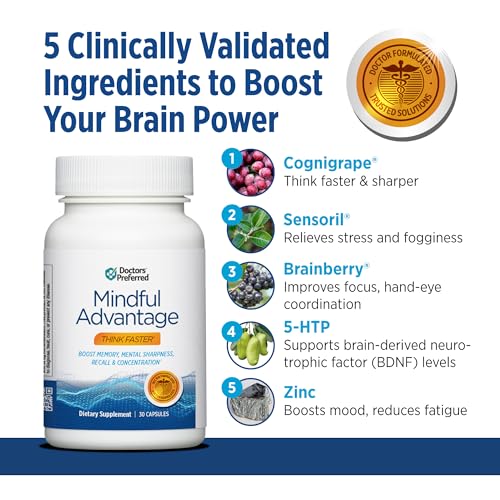 Mindful Advantage Brain Supplements (30 Count)
