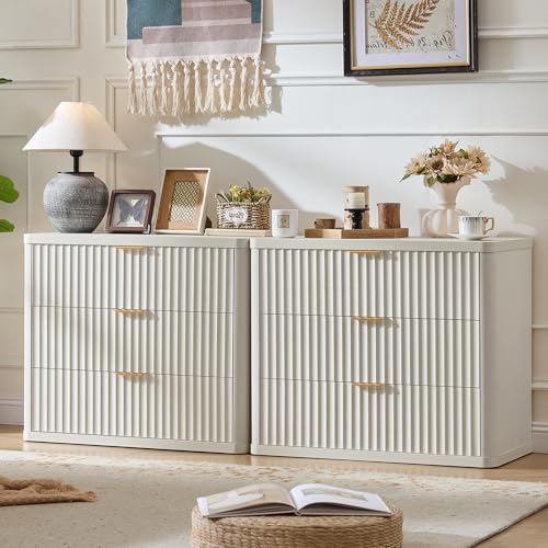 31.5" Wide Fluted Night Stand Set of 2 (2 Count)