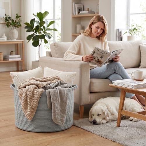 65L Large Blanket Basket