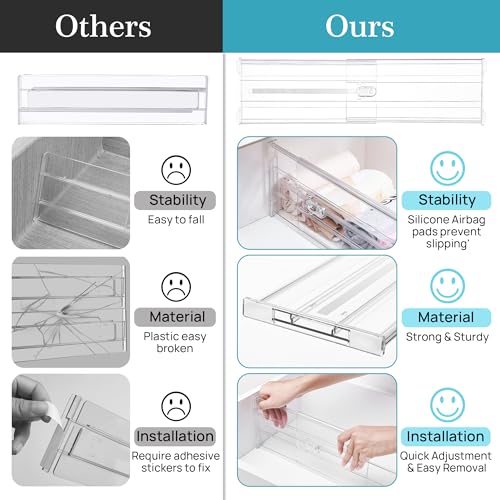 6" Tall Upgrade Drawer Dividers (4 Count)