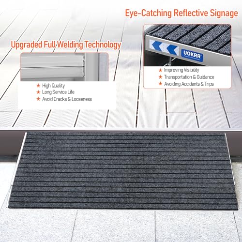 Aluminum Threshold Ramp for Wheelchairs