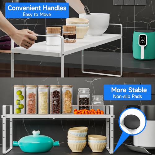 Expandable Cabinet Shelf Organizer (2 Count)