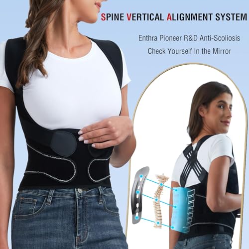Back Brace Posture Corrector for Women and Men with Spine Vertical Alignment System
