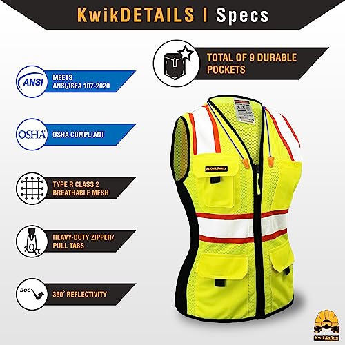 FIRST LADY Safety Vest Women [2PK] Class 2 (2 Count)