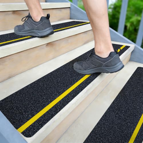 LifeGrip Reflective Anti Slip Stair Treads 6"x24" 10 (10 Count)