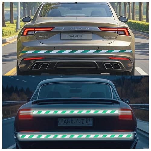 Green and White Reflective Tape Outdoor Waterproof 3 inch X 10 feet