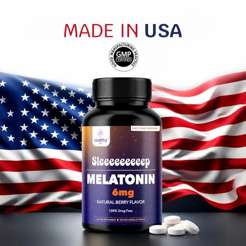 Melatonin Fast Dissolve 6mg Tablets (100 Count)