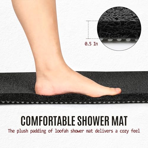 47 * 16in Shower Mat Bathtub Mat Non Slip