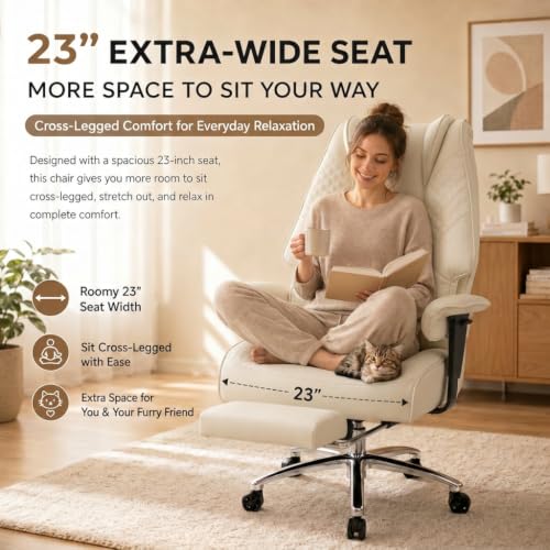 DJ.Wang Big and Tall Office Chair 400lbs