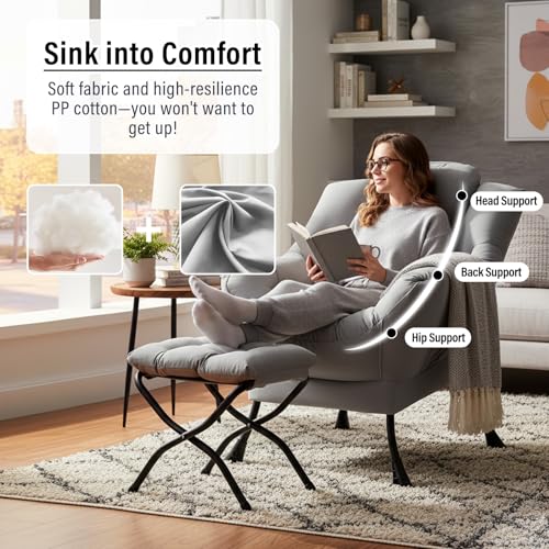 Lazy Chair with Ottoman