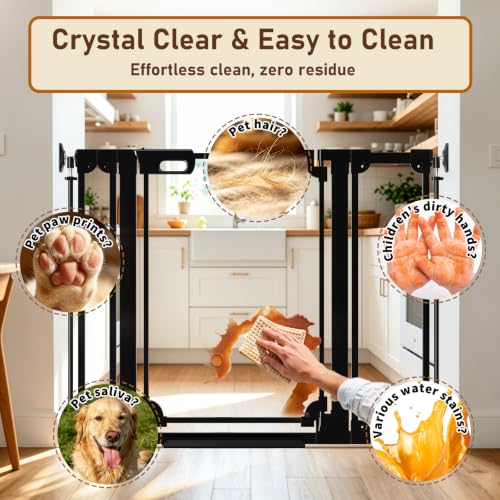 40" Extra Tall Clear Acrylic Dog Gate 57.87