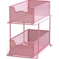 2 Tier Sliding Cabinet Basket Organizer Drawer (2 Count)
