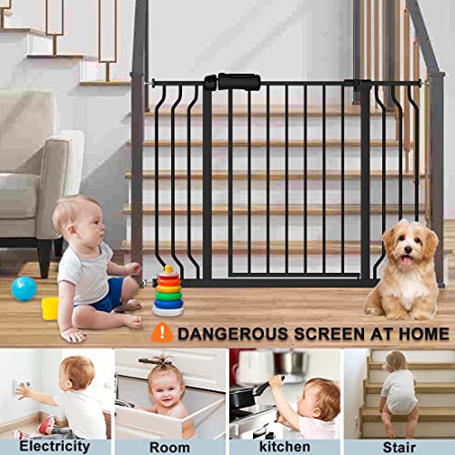 Extra Wide Baby Gate with 14.17in Extensions