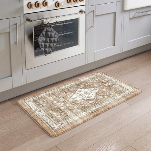 Cushioned Anti Fatigue Kitchen Mats Washable Sink Rug (2 Count)