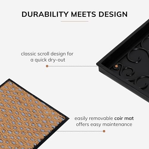 Heavy Duty Waterproof Rubber Shoe Storage Mat Organizer