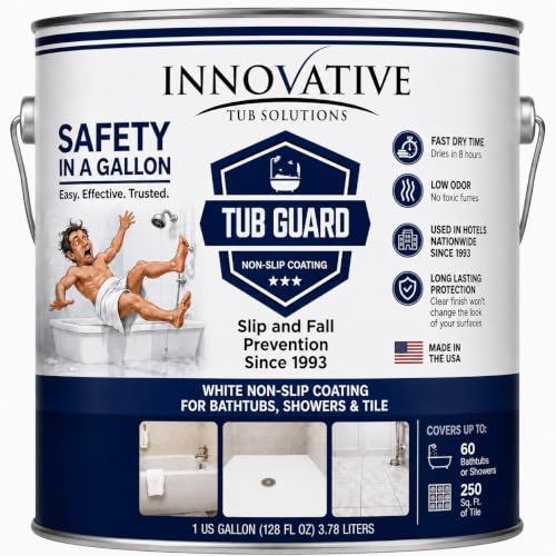 Tub Guard White Tub Grip & Anti Slip Shower Coating (128 Fl Oz)