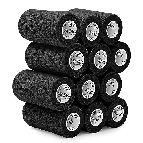 Self Adherent Cohesive Bandages Wrap 12Packs 3" x 5 Yards (12 Count)