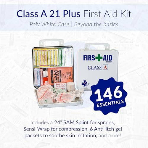 Mfg Class A 21 Plus First Aid Kit for Businesses (147 Count)