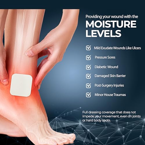 Sterile Foam Wound Dressings (10 Count)