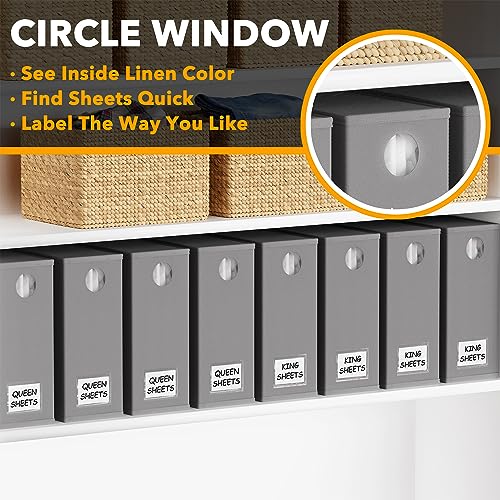 8 Pack Bed Sheet Organizers and Storage