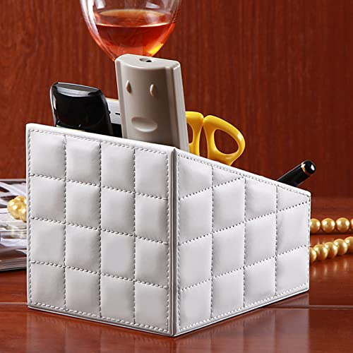 Fashionable PU Leather TV Remote Control Holder with 3 Compartments