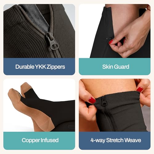 Zipper Compression Socks for Men & Women