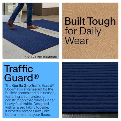 Traffic Guard Indoor Outdoor Heavy Duty Door Mat (2 Count)