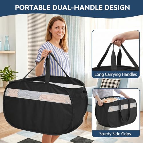 100L Collapsible Laundry Baskets