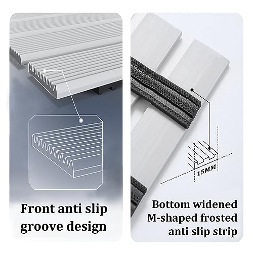 Rubber Shower Mat Non Slip Heavy Duty Large for Inside Shower