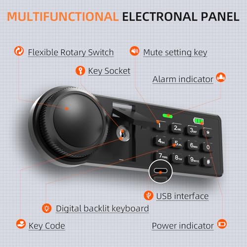122 Keys Key Lock Box Wall Mount with Advanced Anti