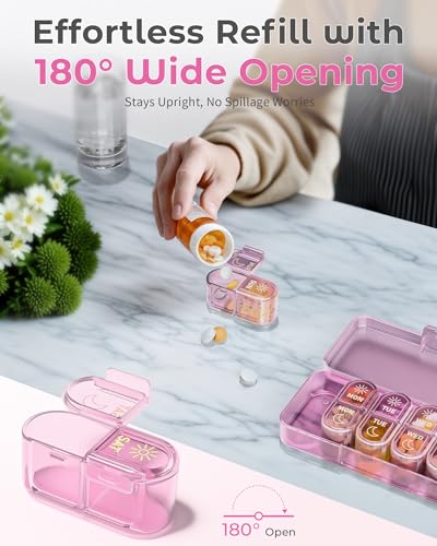 Weekly Pill Organizer 2 Times a Day