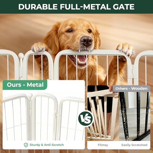 Dog Gate Extra Wide Adjustable for Openings Up to 83"