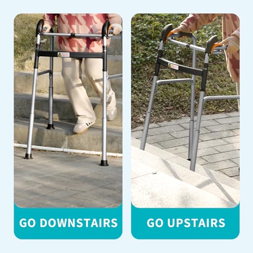 Foldable Stair Climbing Walker for Seniors