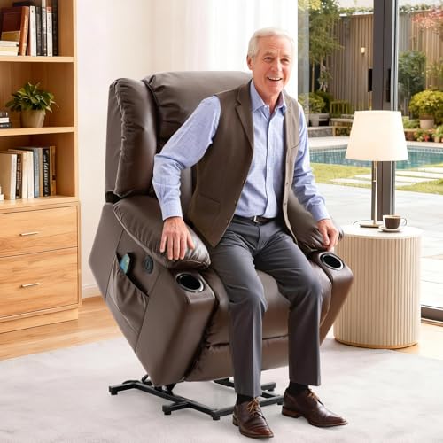 Stand Assist Power Lift Recliner Chair for Limited Mobility Elderly