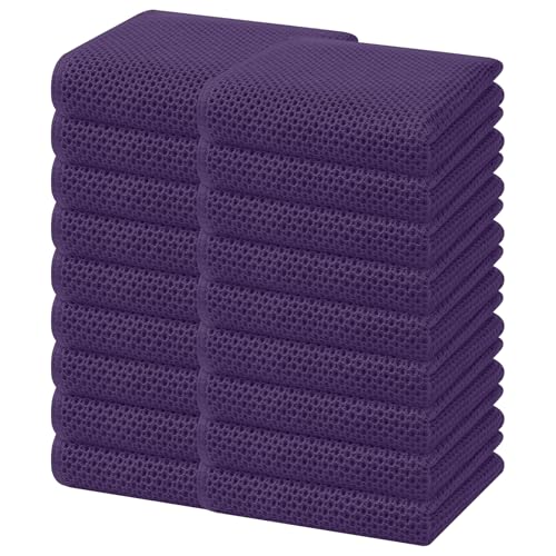 100% Cotton Waffle Weave Kitchen Dish Towels 18 (18 Count)