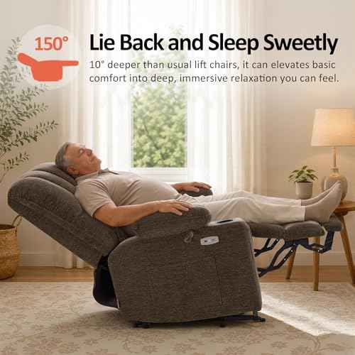 Oversized Power Lift Recliner Chair for Big and Tall Elderly