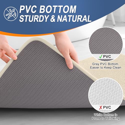 Memory Foam Bathroom Runner Rug 40x24 (9.6 Sq Ft)