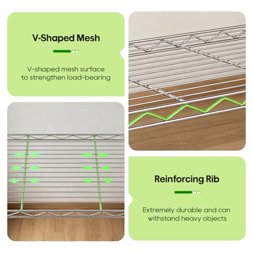 5 Tier Wire Storage Shelves