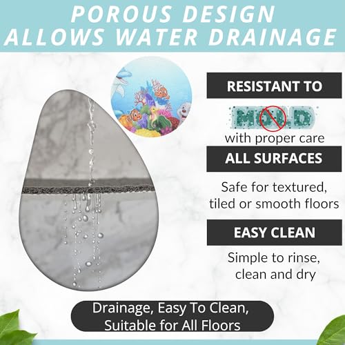 Extra Large Square Shower Mat Non Slip
