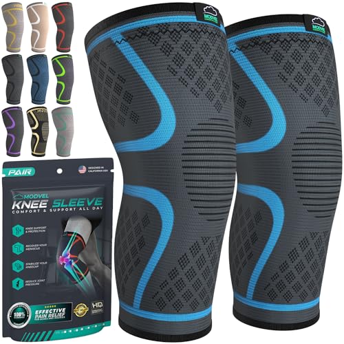 Compression Knee Brace for Women & Men (2 Count)