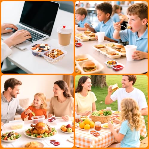 30 PCS Snack Containers with Lids (30 Count) - Bel Marant